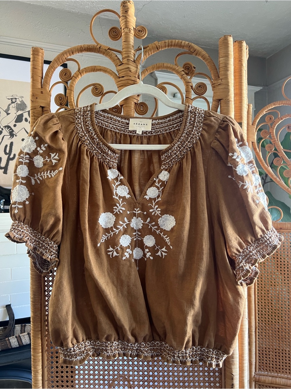 Sezane Marru Blouse EUC Size 14